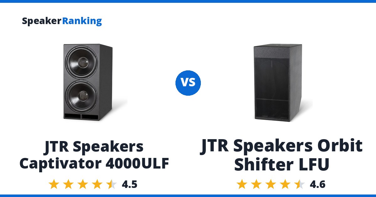 JTR Speakers Captivator 4000ULF vs JTR Speakers Orbit Shifter LFU