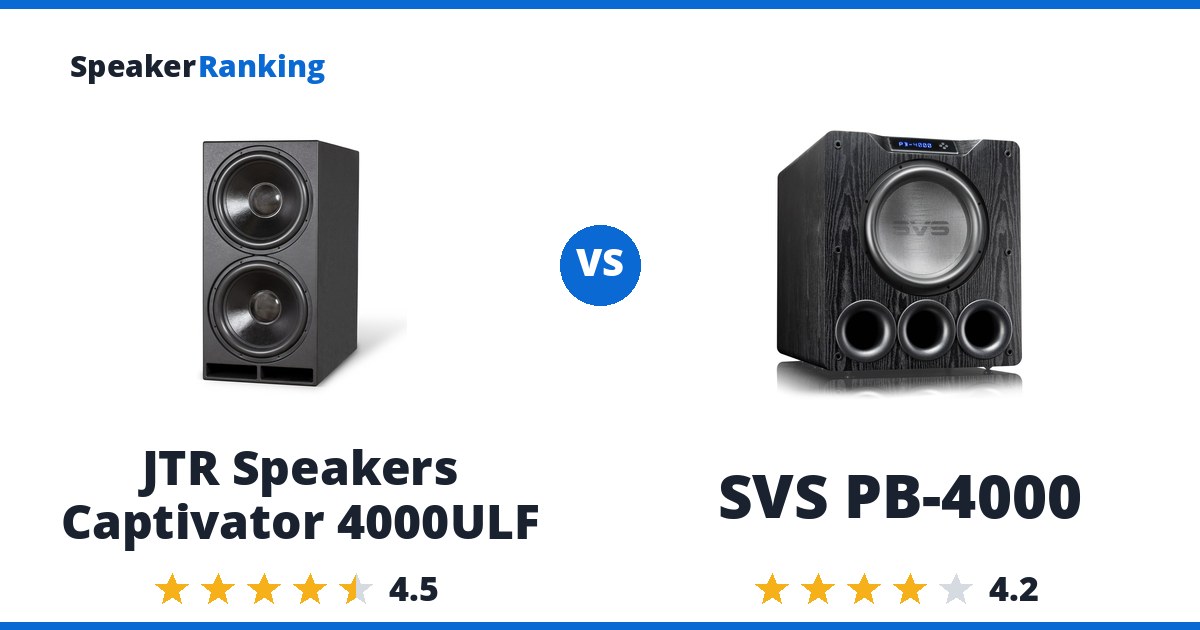 JTR Speakers Captivator 4000ULF vs SVS PB-4000
