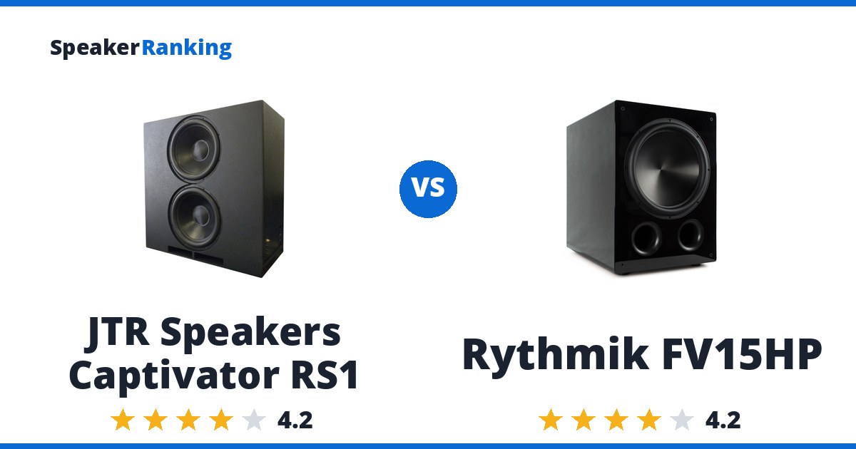 JTR Speakers Captivator RS1 vs Rythmik FV15HP