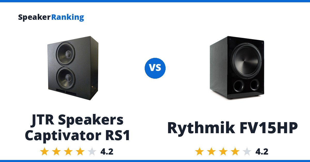 JTR Speakers Captivator RS1 vs Rythmik FV15HP