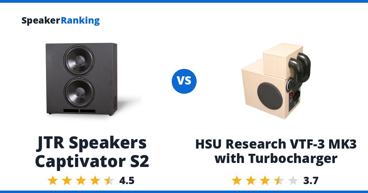 JTR Speakers Captivator S2 vs HSU Research VTF-3 MK3 with Turbocharger