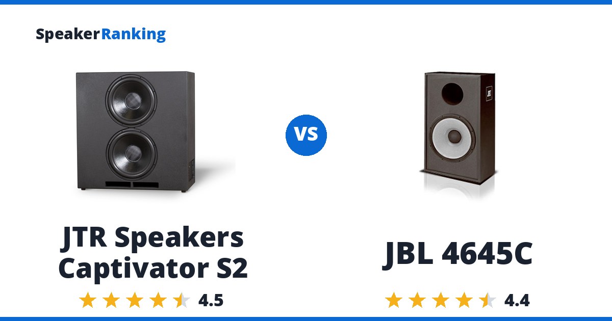 JTR Speakers Captivator S2 vs JBL 4645C
