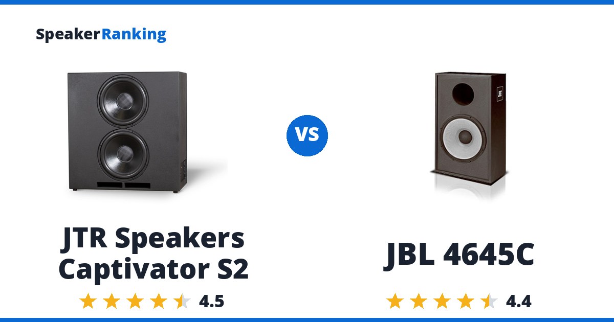 JTR Speakers Captivator S2 vs JBL 4645C