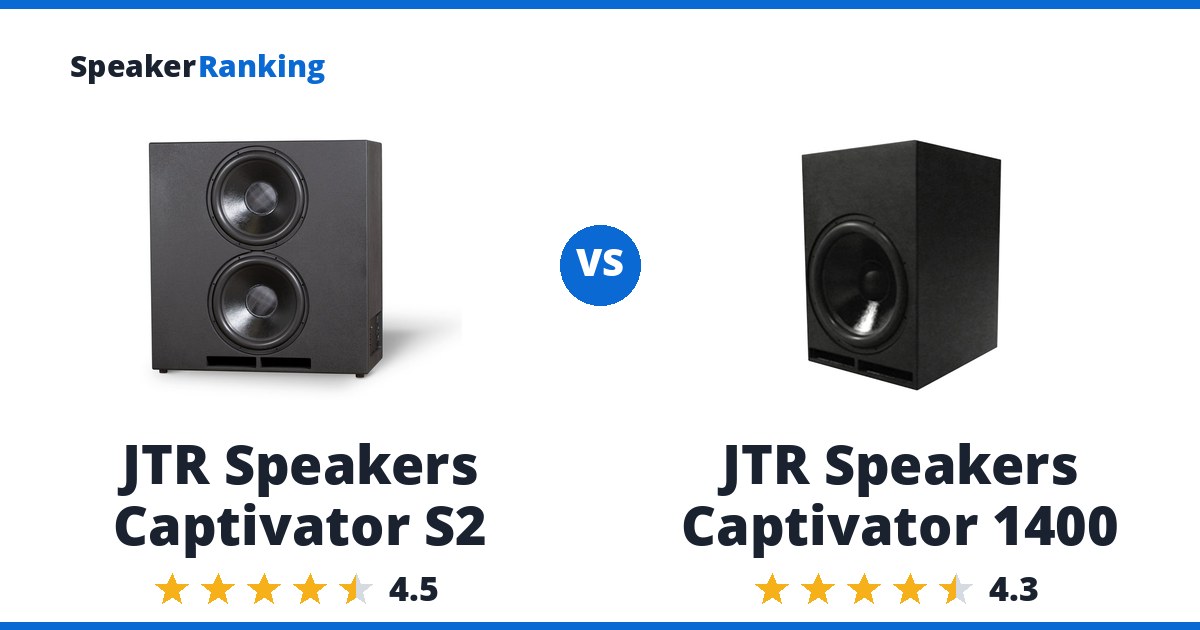 JTR Speakers Captivator S2 vs JTR Speakers Captivator 1400