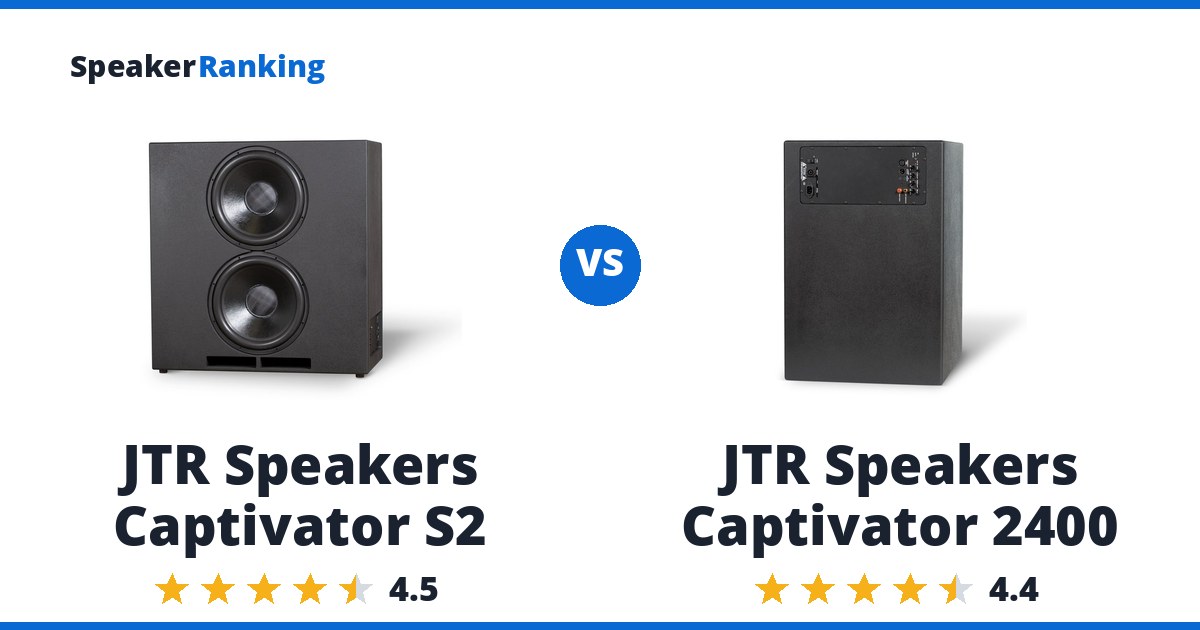 JTR Speakers Captivator S2 vs JTR Speakers Captivator 2400