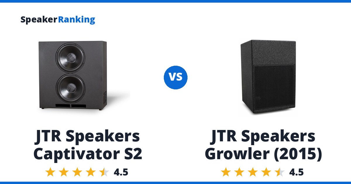 JTR Speakers Captivator S2 vs JTR Speakers Growler (2015)