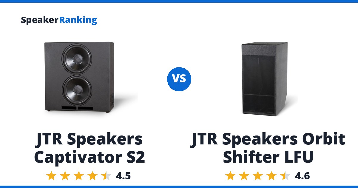 JTR Speakers Captivator S2 vs JTR Speakers Orbit Shifter LFU