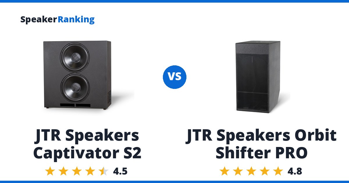 JTR Speakers Captivator S2 vs JTR Speakers Orbit Shifter PRO