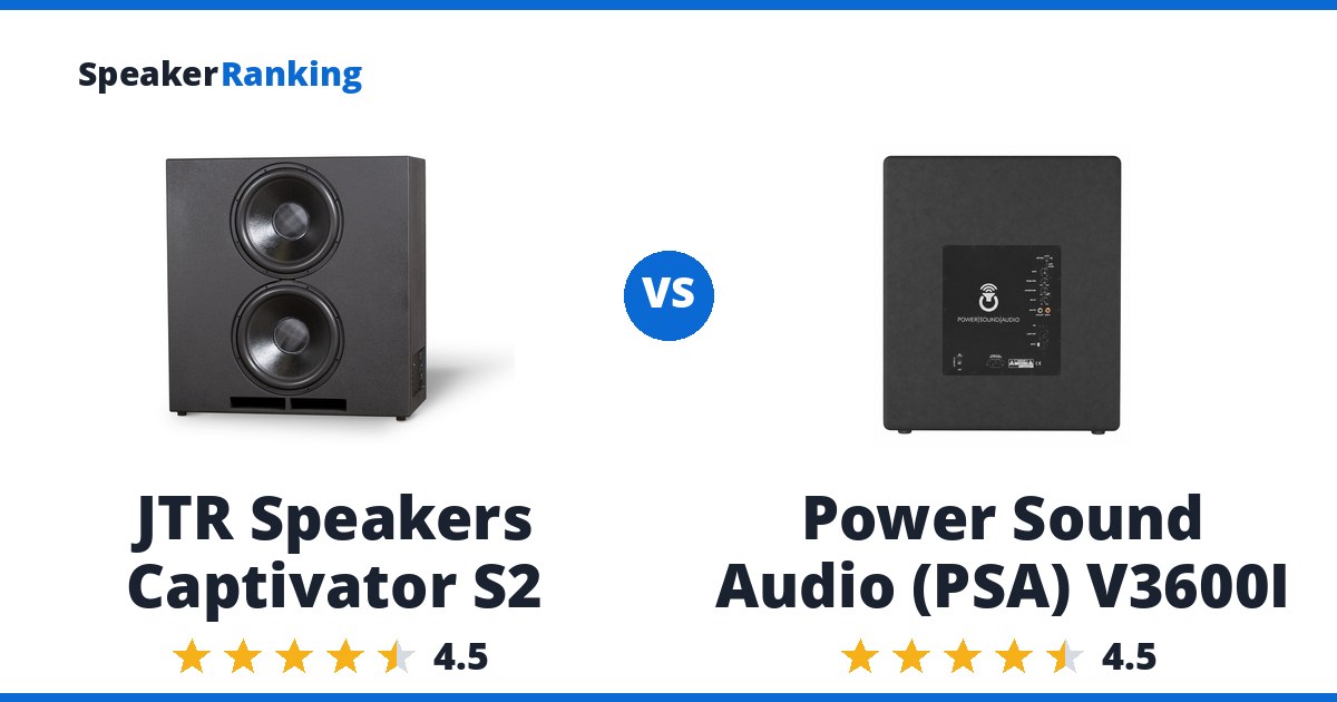 JTR Speakers Captivator S2 vs Power Sound Audio (PSA) V3600I