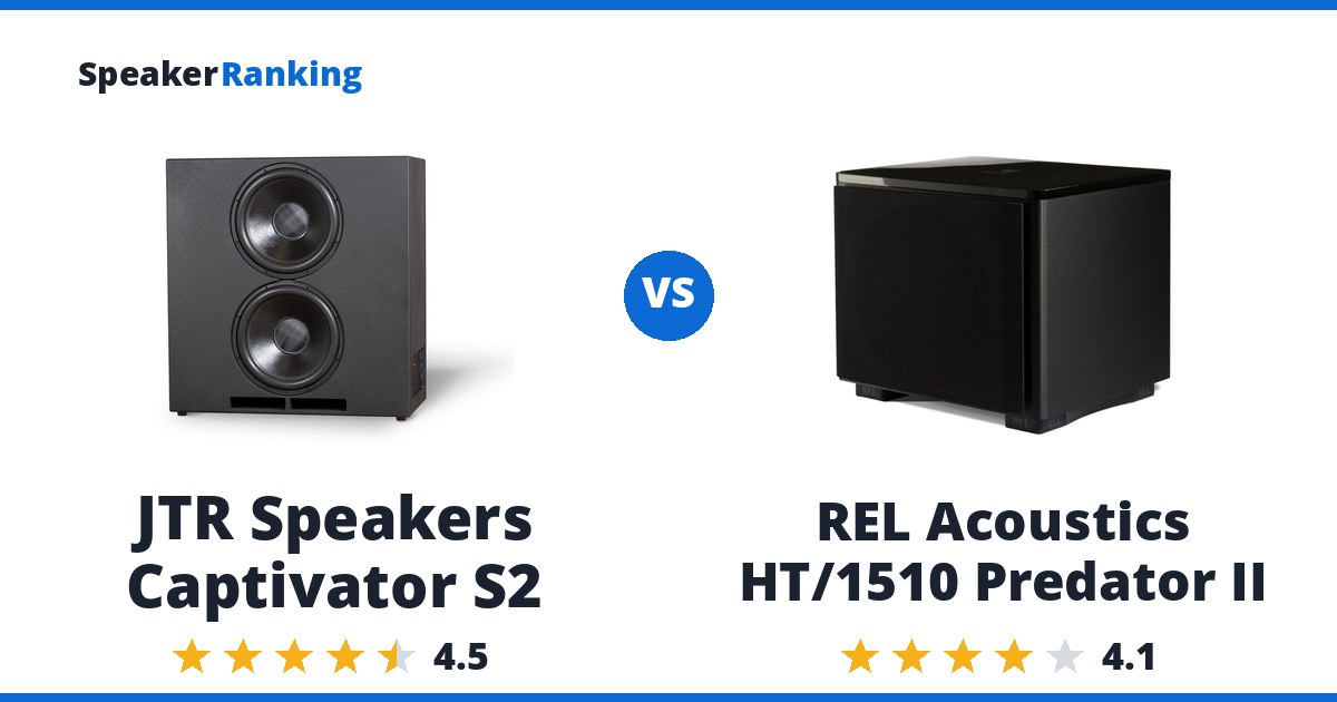JTR Speakers Captivator S2 vs REL Acoustics HT/1510 Predator II