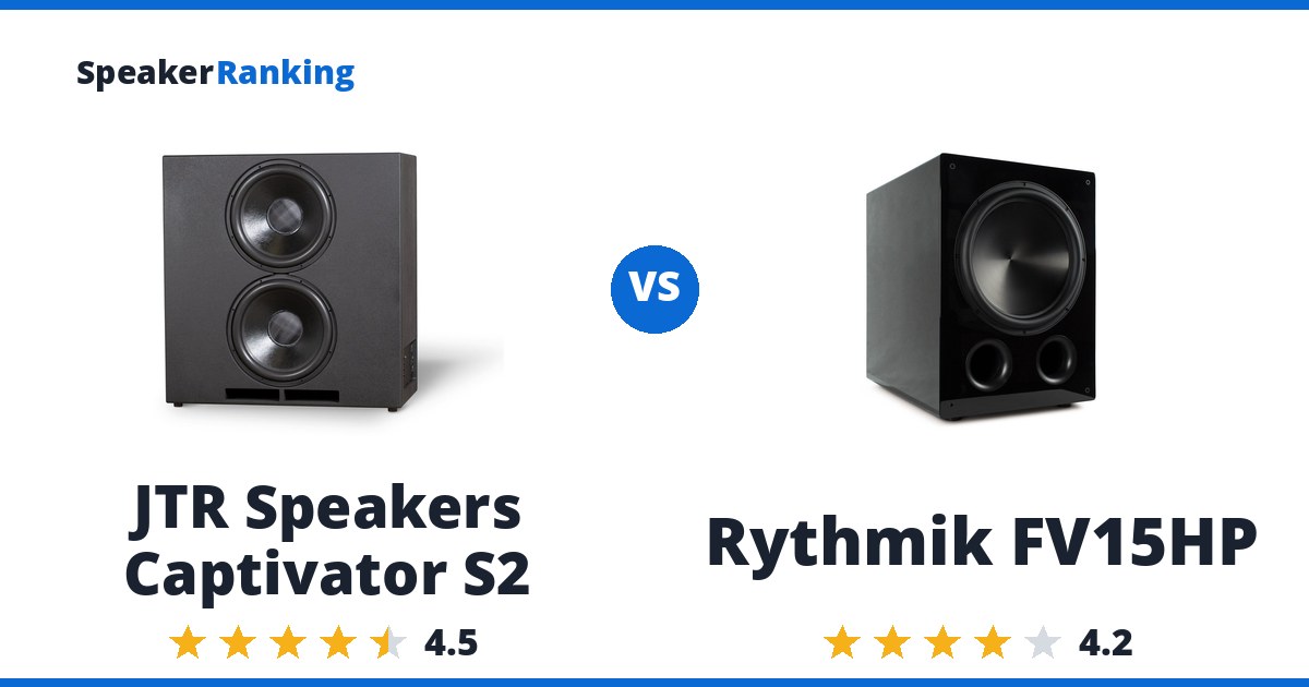 JTR Speakers Captivator S2 vs Rythmik FV15HP
