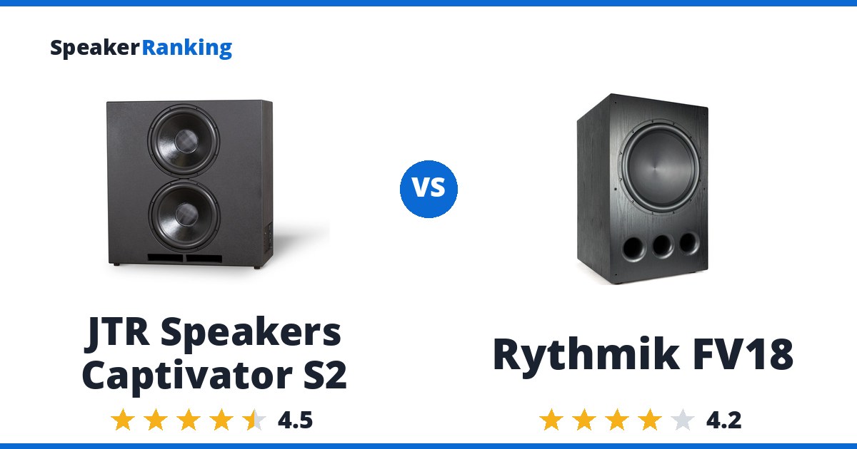 JTR Speakers Captivator S2 vs Rythmik FV18