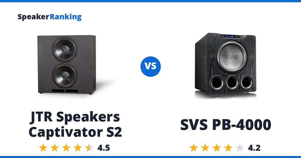 JTR Speakers Captivator S2 vs SVS PB-4000