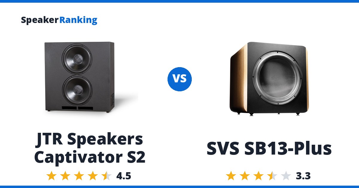 JTR Speakers Captivator S2 vs SVS SB13-Plus