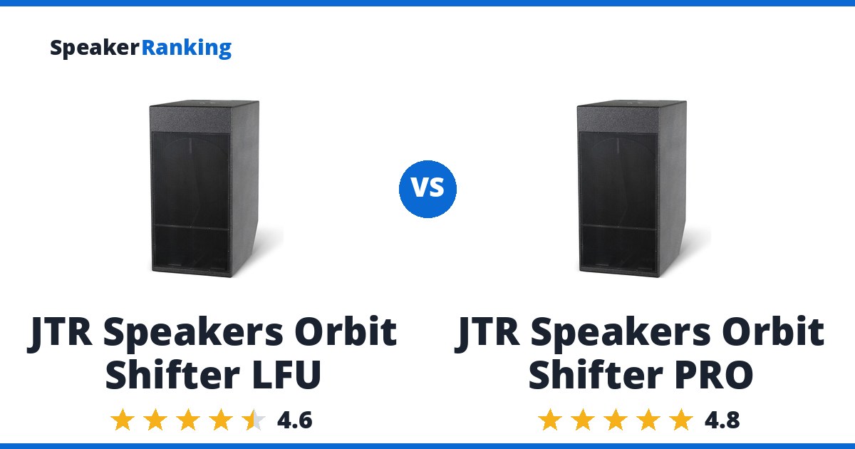 JTR Speakers Orbit Shifter LFU vs JTR Speakers Orbit Shifter PRO