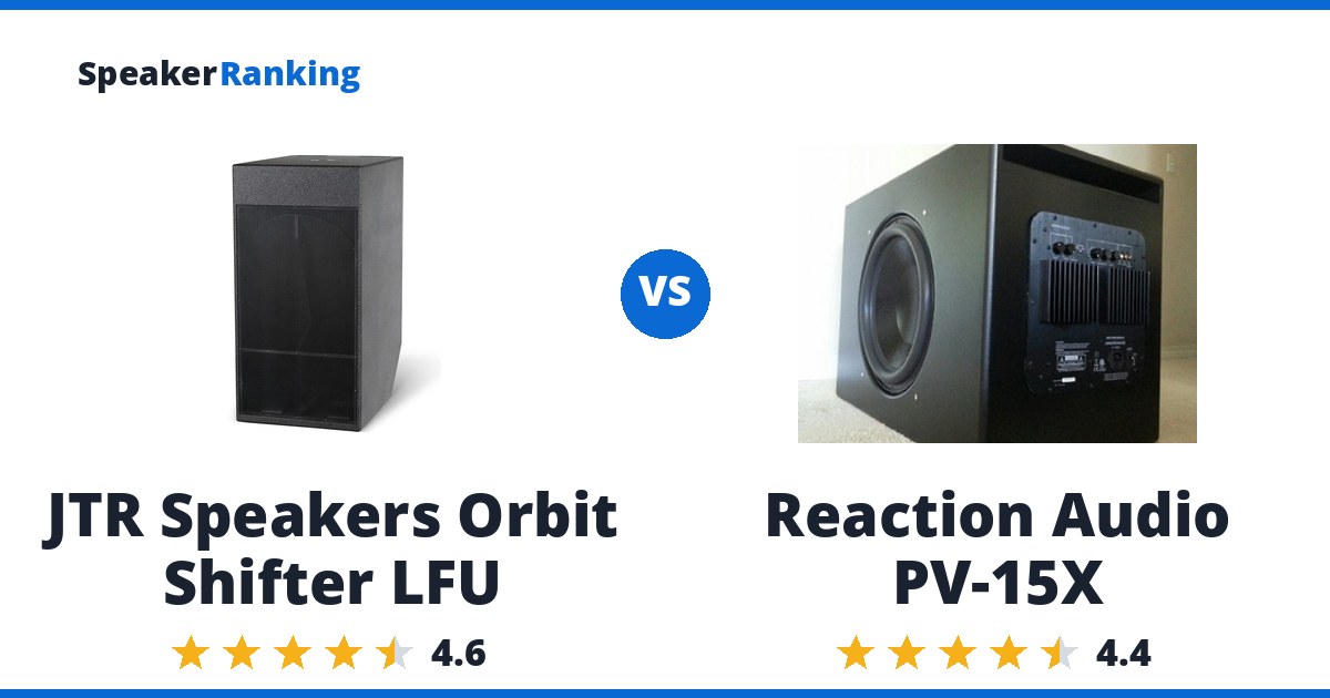 JTR Speakers Orbit Shifter LFU vs Reaction Audio PV-15X