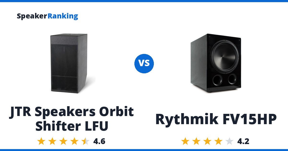 JTR Speakers Orbit Shifter LFU vs Rythmik FV15HP