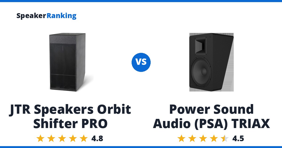 JTR Speakers Orbit Shifter PRO vs Power Sound Audio (PSA) TRIAX