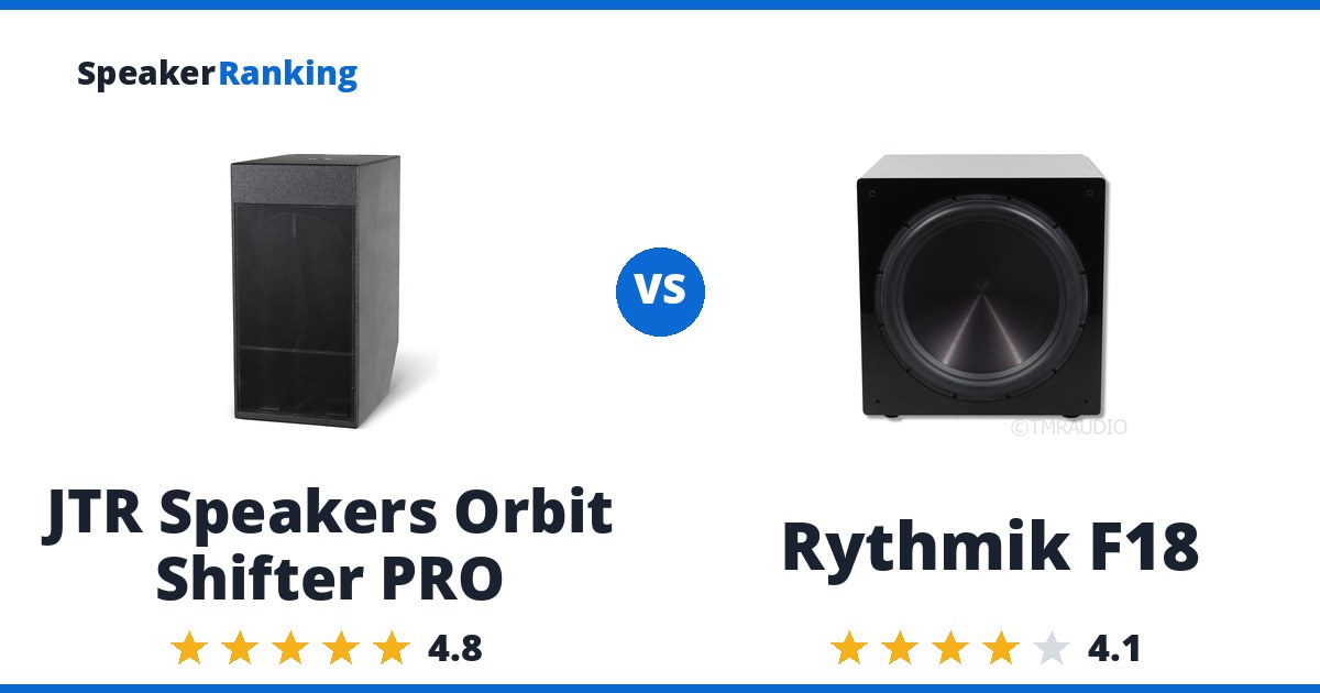 JTR Speakers Orbit Shifter PRO vs Rythmik F18