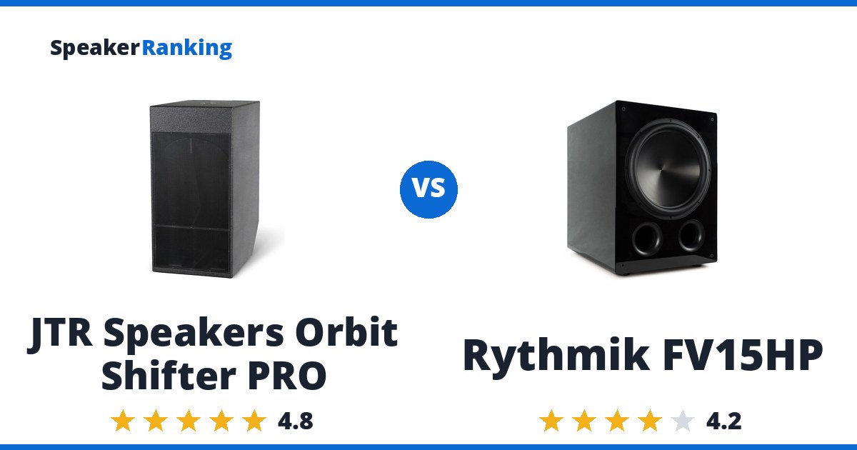 JTR Speakers Orbit Shifter PRO vs Rythmik FV15HP