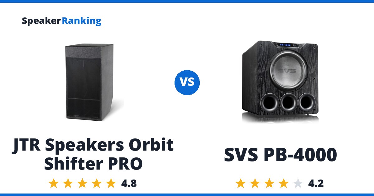 JTR Speakers Orbit Shifter PRO vs SVS PB-4000