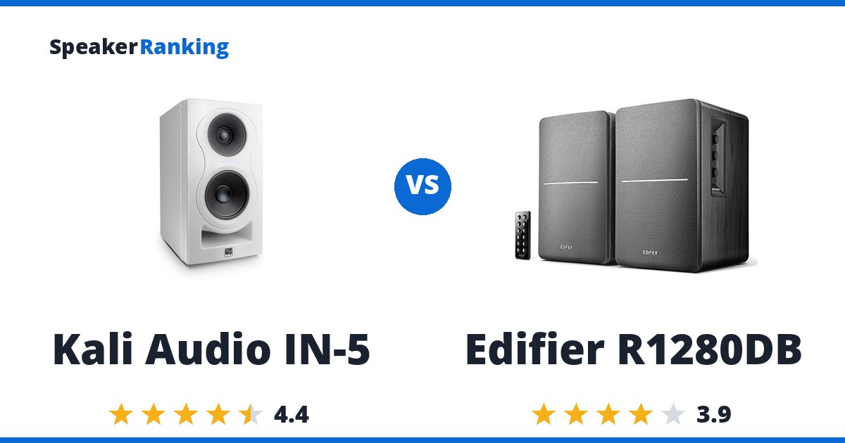 Kali Audio IN-5 vs Edifier R1280DB