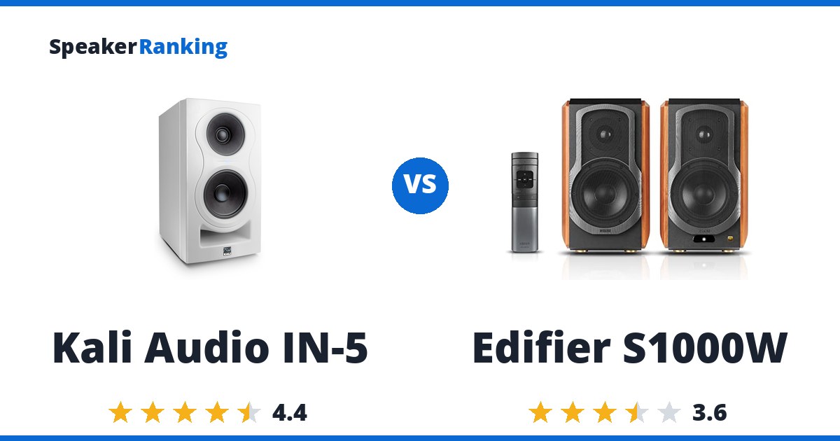 Kali Audio IN-5 vs Edifier S1000W