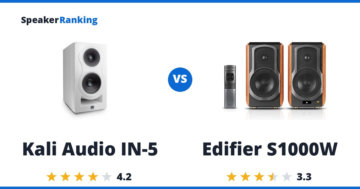 Kali Audio IN-5 vs Edifier S1000W