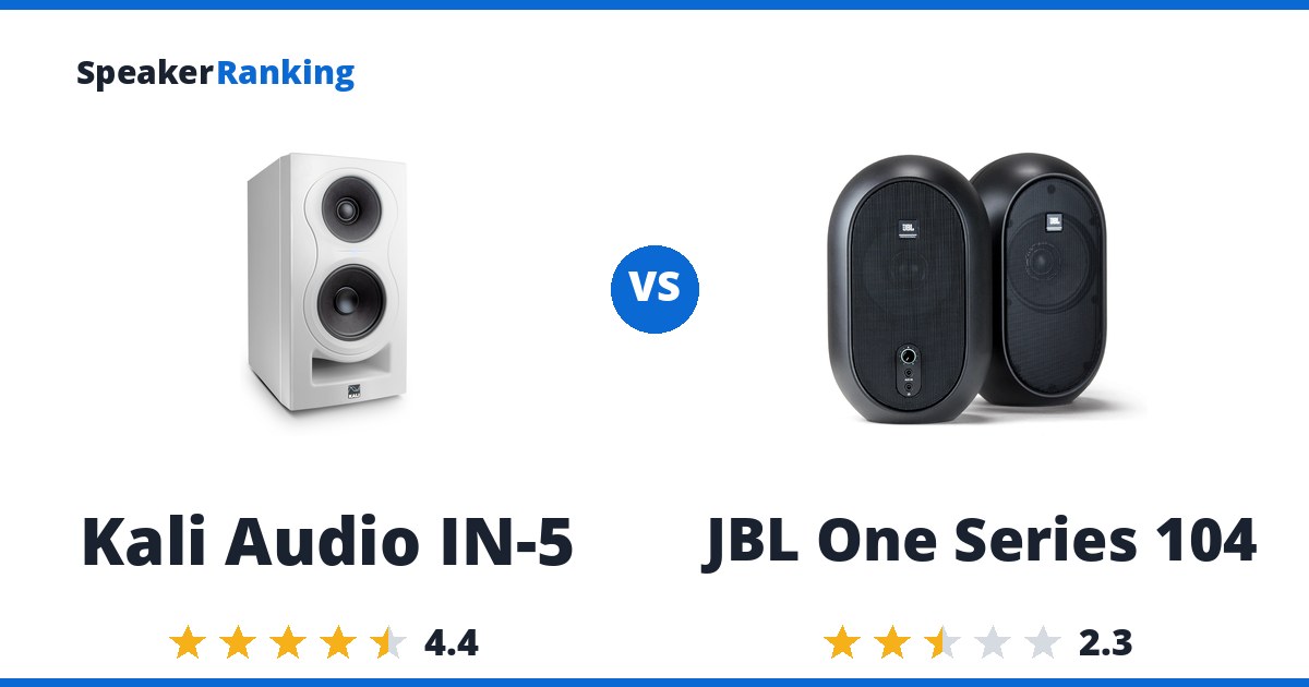 Kali Audio IN-5 vs JBL One Series 104