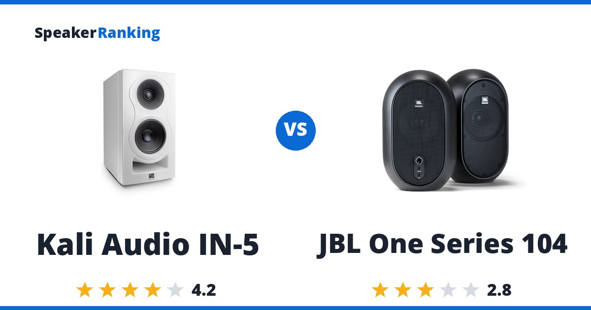 Kali Audio IN-5 vs JBL One Series 104