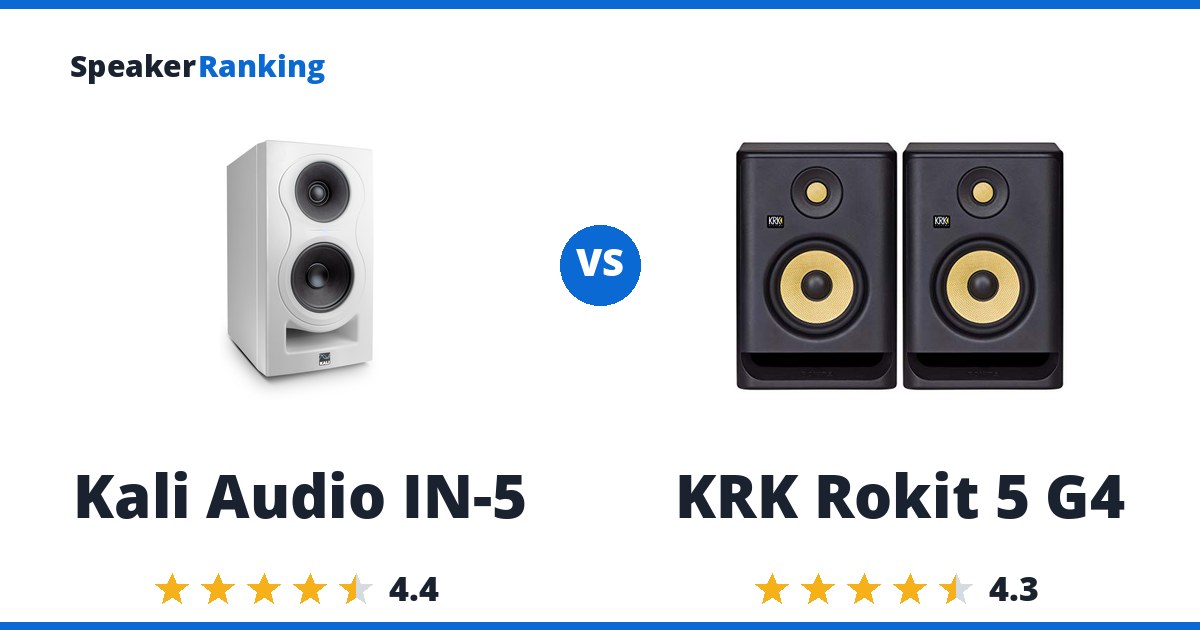 Kali Audio IN-5 vs KRK Rokit 5 G4