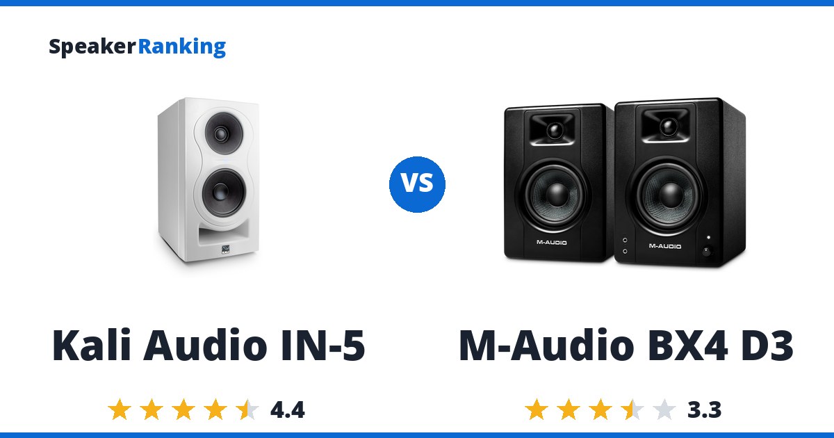 Kali Audio IN-5 vs M-Audio BX4 D3