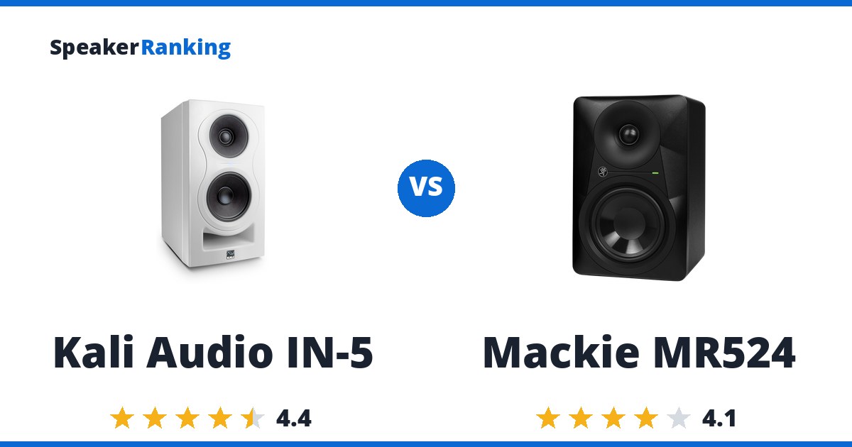 Kali Audio IN-5 vs Mackie MR524