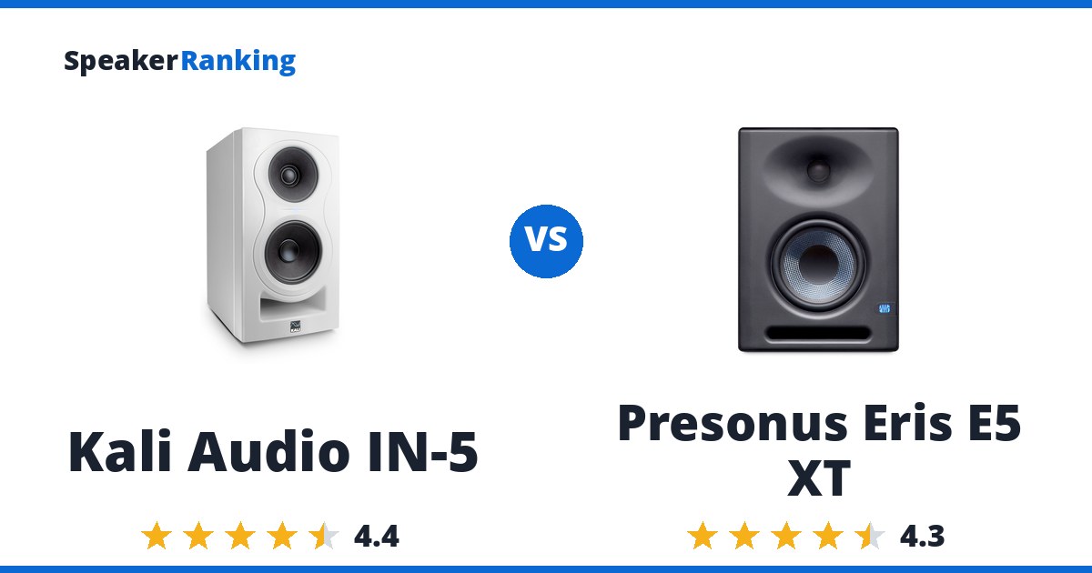 Kali Audio IN-5 vs Presonus Eris E5 XT