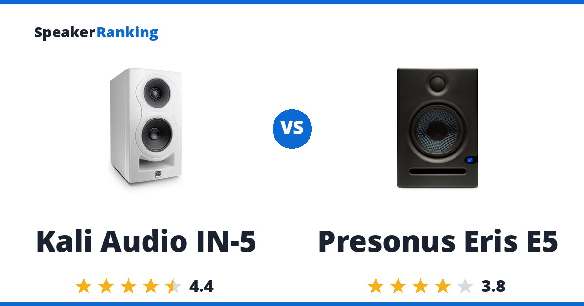 Kali Audio IN-5 vs Presonus Eris E5
