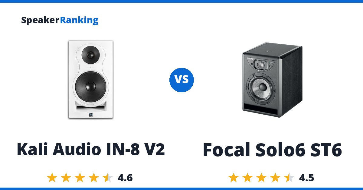 Kali Audio IN-8 V2 vs Focal Solo6 ST6