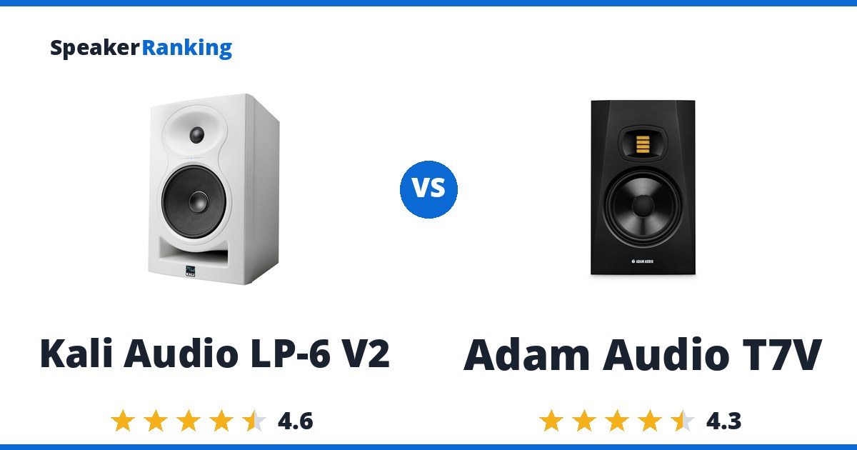 Kali Audio LP-6 V2 vs Adam Audio T7V
