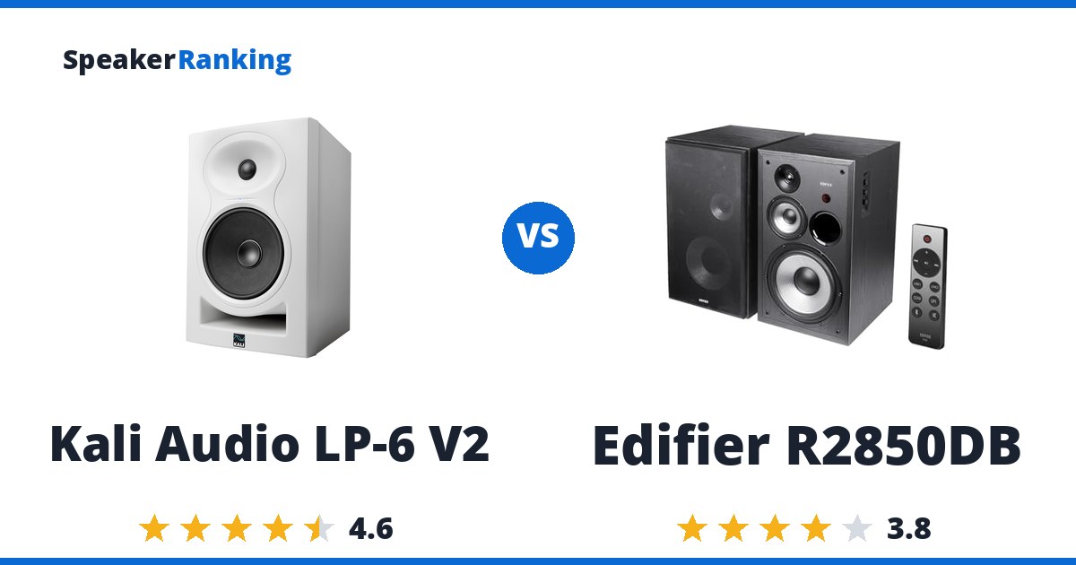 Kali Audio LP-6 V2 vs Edifier R2850DB