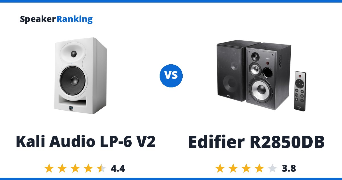 Kali Audio LP-6 V2 vs Edifier R2850DB