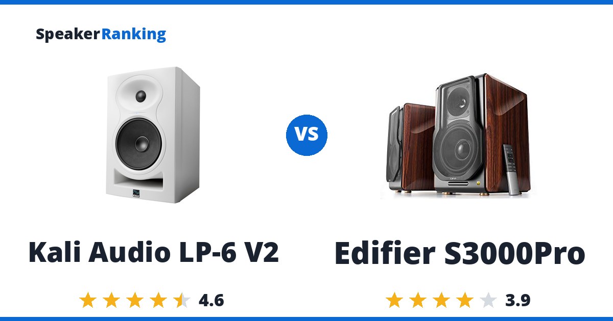 Kali Audio LP-6 V2 vs Edifier S3000Pro