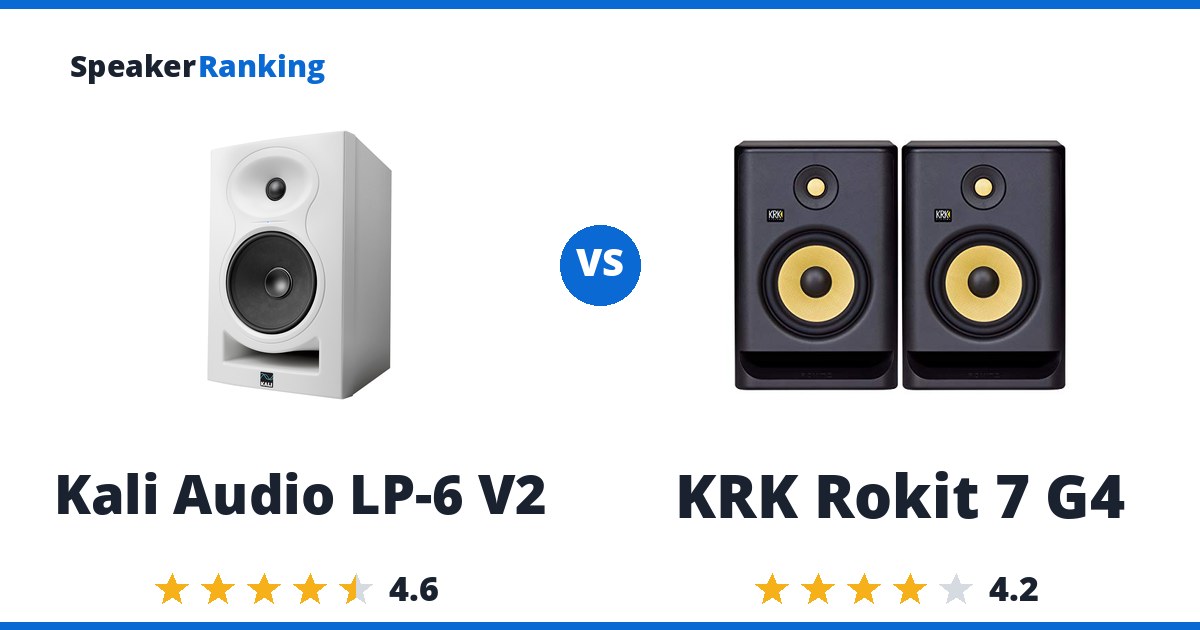 Kali Audio LP-6 V2 vs KRK Rokit 7 G4