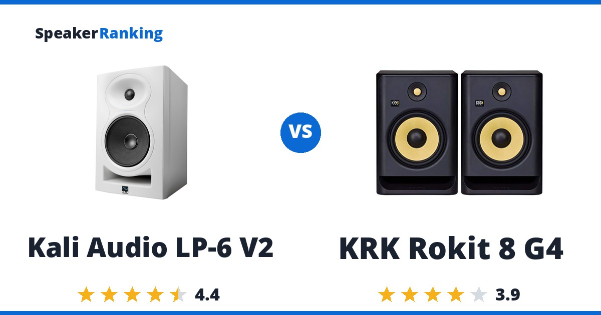 Kali Audio LP-6 V2 vs KRK Rokit 8 G4