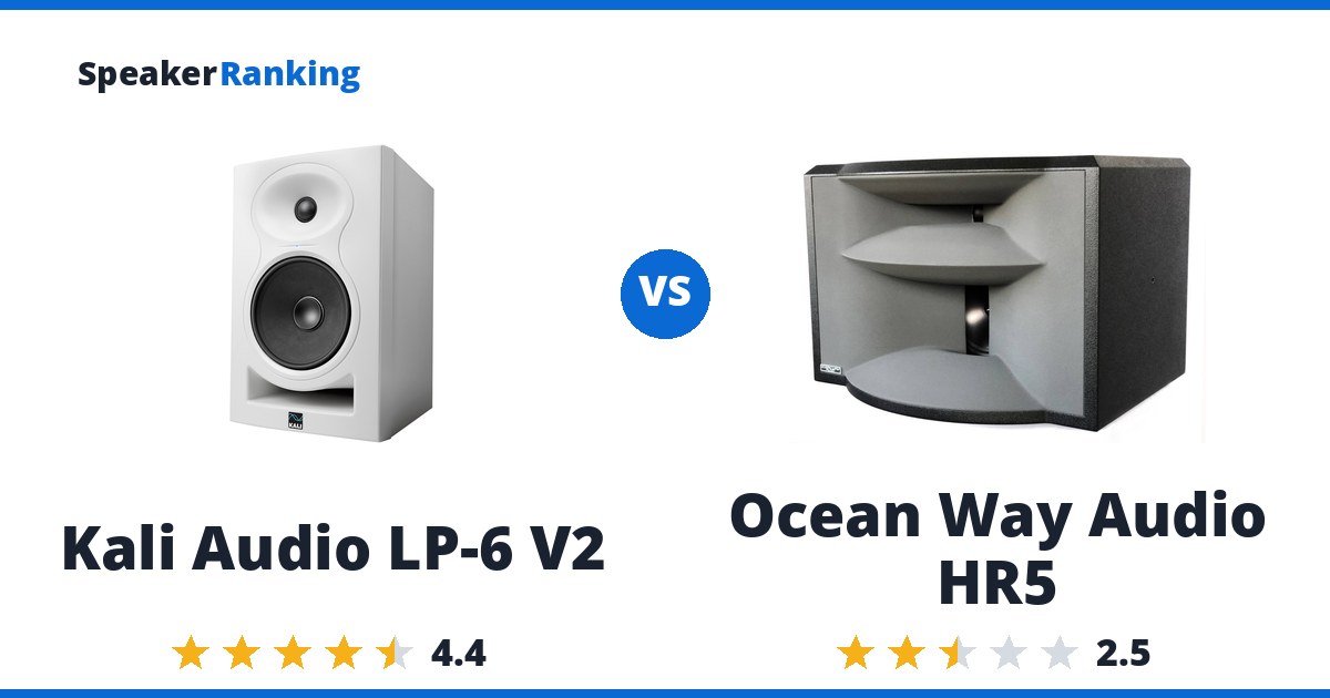 Kali Audio LP-6 V2 vs Ocean Way Audio HR5