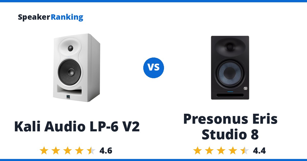 Kali Audio LP-6 V2 vs Presonus Eris Studio 8