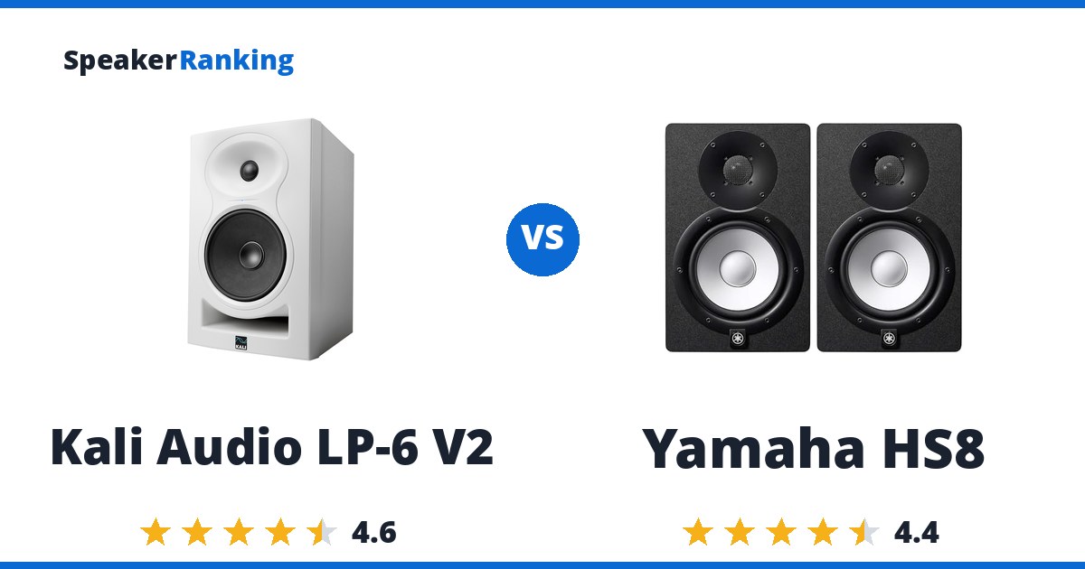 Kali Audio LP-6 V2 vs Yamaha HS8