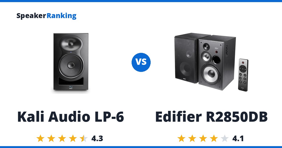 Kali Audio LP-6 vs Edifier R2850DB
