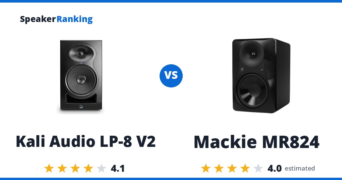 Kali Audio LP-8 V2 vs Mackie MR824
