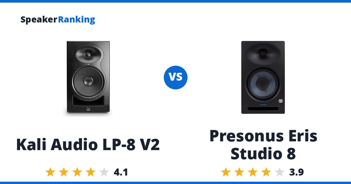 Kali Audio LP-8 V2 vs Presonus Eris Studio 8