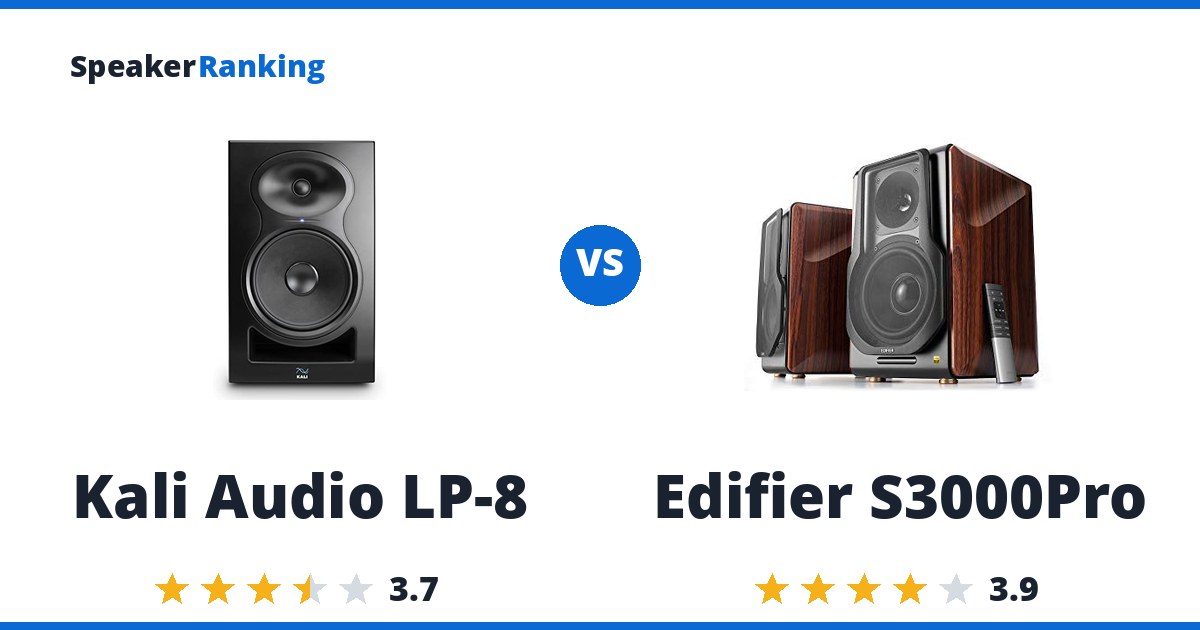 Kali Audio LP-8 vs Edifier S3000Pro