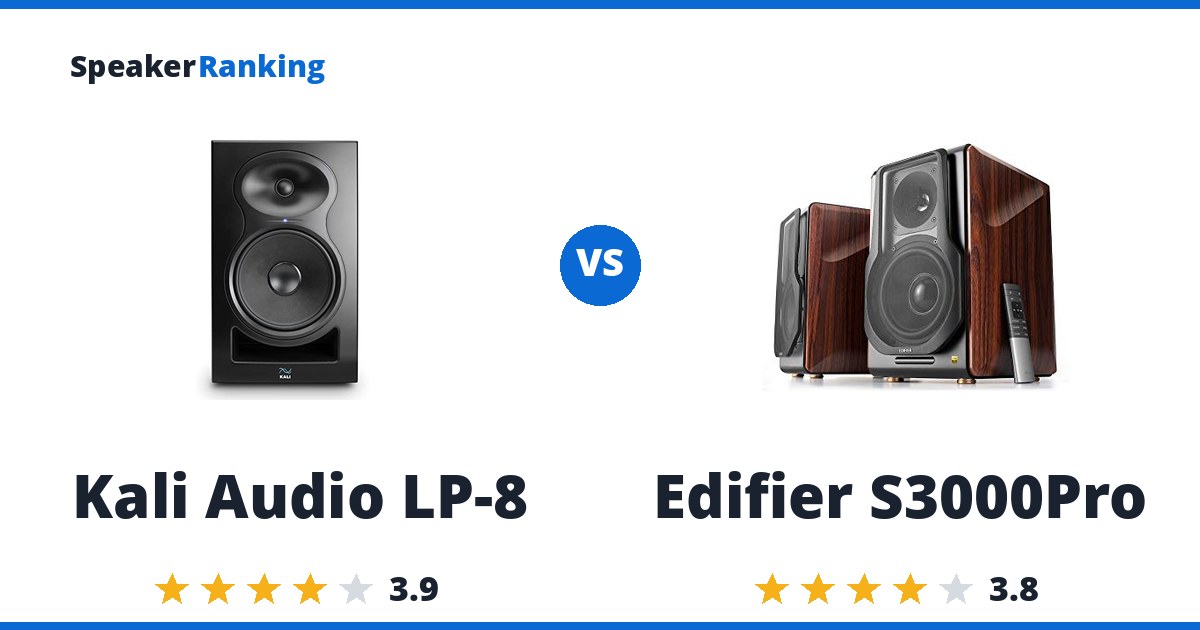 Kali Audio LP-8 vs Edifier S3000Pro